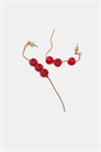 Серьги «Томатный каскад» артикул 155663673