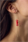 Серьги «Томатный каскад» артикул 155663673