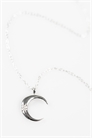 Серебряное колье с полумесяцем артикул 150089591
