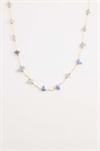 Ожерелье с полудрагоценными камнями в виде осколков артикул 153816913