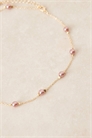 Короткое колье с бледно-розовыми искусственными жемчужинами артикул 149922653