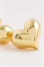 Массивные серьги-гвоздики в форме сердца артикул 153816909