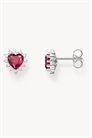 Сережки-гвоздики в форме сердца артикул 154286044