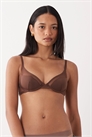 Бюстгальтер Ella с косточками и получашками из микрофибры, с сетчатыми вставками артикул 149928933