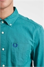 Рубашка свободного кроя из вымытого твила с логотипом на кармане артикул 154960880