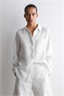 Льняная рубашка оверсайз артикул 1163633004