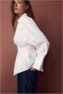 Рубашка из поплина со складками артикул 155650964
