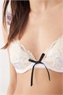Бюстгальтер с косточками и кружевными вставками co-ord артикул 154314003