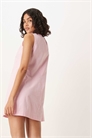 Мини-платье-футляр из хлопка и льна с V-образным вырезом артикул 145391519
