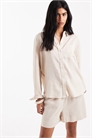 Рубашка свободного кроя с высоким содержанием льна co-ord артикул 117364167