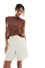 Шорты с подтягивающим эффектом из льна co-ord артикул 140438870