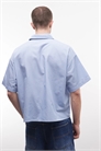 Рубашка прямого кроя с короткими рукавами артикул 156172525