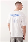 Футболка свободного кроя с принтом на спине «Copenhagen» артикул 155407552