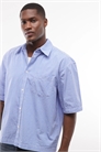 Рубашка прямого кроя с короткими рукавами артикул 155445329
