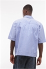 Рубашка прямого кроя с короткими рукавами артикул 155445329