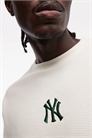 Футболка свободного кроя с логотипом «Нью-Йорк Янкиз» в стиле «вафла» артикул 154890547