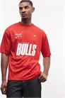Футболка из сетчатой ткани с принтом «Чикаго Буллз» артикул 154890536