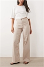 Брюки с высокой талией и широкими брючинами артикул 153118749