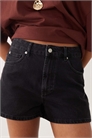 Джинсовые шорты с высокой талией артикул 155232345
