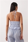 Топ с завязками на шее и сборками от Chandler co-ord артикул 153145879