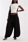 Брюки-балоны с зауженным кроем артикул 155539157