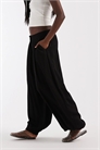 Брюки-балоны с зауженным кроем артикул 155539157