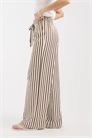 Брюки с широкими брючинами и полосками артикул 155388078