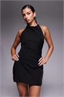 Мини-платье с вырезом «холтер» артикул 154032742