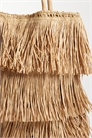 Сумка-тоут с бахромой из соломы артикул 154080620