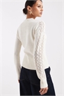 Кардиган с круглым вырезом и узором «пойнтелл» артикул 151058183