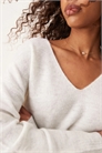 Свитер с V-образным вырезом артикул 135850839