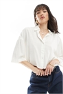 Легкая укороченная рубашка прямого кроя артикул 134858215