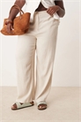 ASOS DESIGN — брюки свободного кроя с прямыми брючинами из льна артикул 139958197