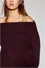 Свитер из мягкого трикотажа асимметричного кроя артикул 152833458