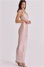 Макси-платье-бандаж цвета «ог-розе» артикул 155970223