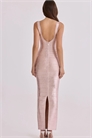Макси-платье-бандаж цвета «ог-розе» артикул 155970223