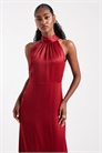 Макси-платье с завязками на шее для подружки невесты артикул 149657521