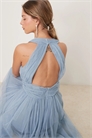 Макси-платье для подружки невесты с открытой спиной артикул 142701179