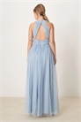 Макси-платье для подружки невесты с открытой спиной артикул 142701179