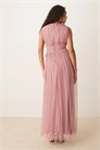 Макси-платье для подружки невесты без рукавов с V-образным вырезом артикул 147995771