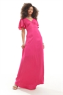Макси-платье с рукавами-крылышками для подружки невесты артикул 134541762