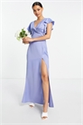 Макси-платье с запахом для подружки невесты артикул 122817929