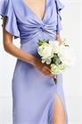 Макси-платье с запахом для подружки невесты артикул 122817929