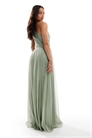 Макси-платье с одним плечом для подружки невесты артикул 142205381