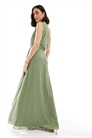 Шифоновое макси-платье для подружки невесты с юбкой-парео артикул 141188395
