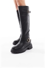 Ботинки до колен Olivia с массивным силуэтом и пряжкой артикул 147693436