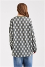 Топ с длинными рукавами и аргильским узором артикул 153323335