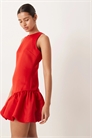 Мини-платье-балончик без рукавов артикул 152934420