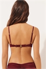 Бюстгальтер-балконет из блестящего атласа артикул 154918586