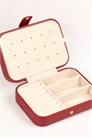Прямоугольный футляр для украшений из красной искусственной кожи артикул 143733247